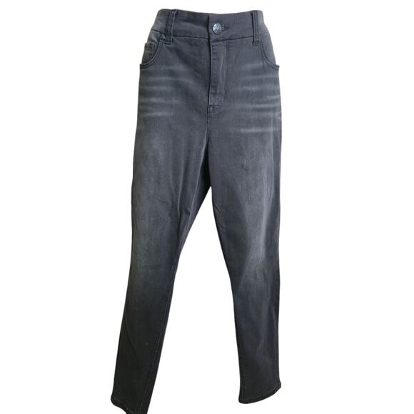 Melissa McCarthy Seven7 Jeans 18W Black Skinny Plus Size Stretch Embellished - Picture 1 of 6